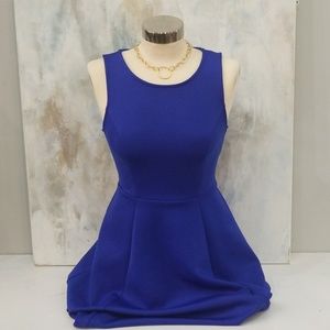Forever 21 royal blue tea length dress